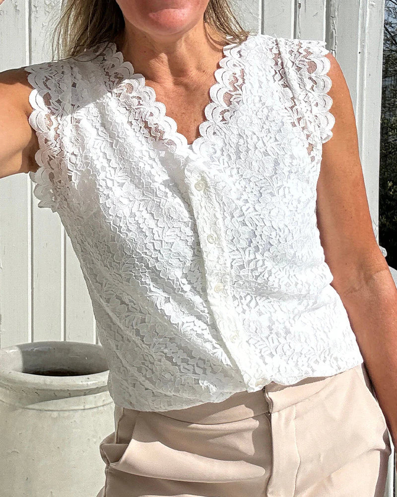 Vrouwelijke Zomerjurk Kanten Top Elegante Jurk - StudioMarella