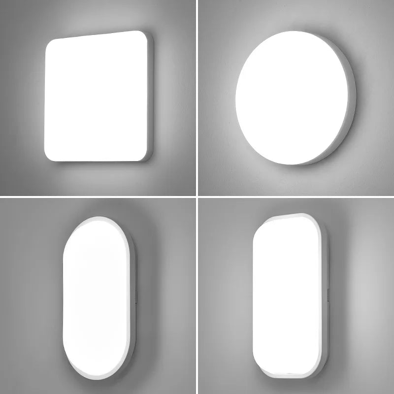 Waterdichte Plafondlamp LED Rond Ovaal Vierkant voor Badkamer Keuken Balkon met Vochtbestendige Behuizing