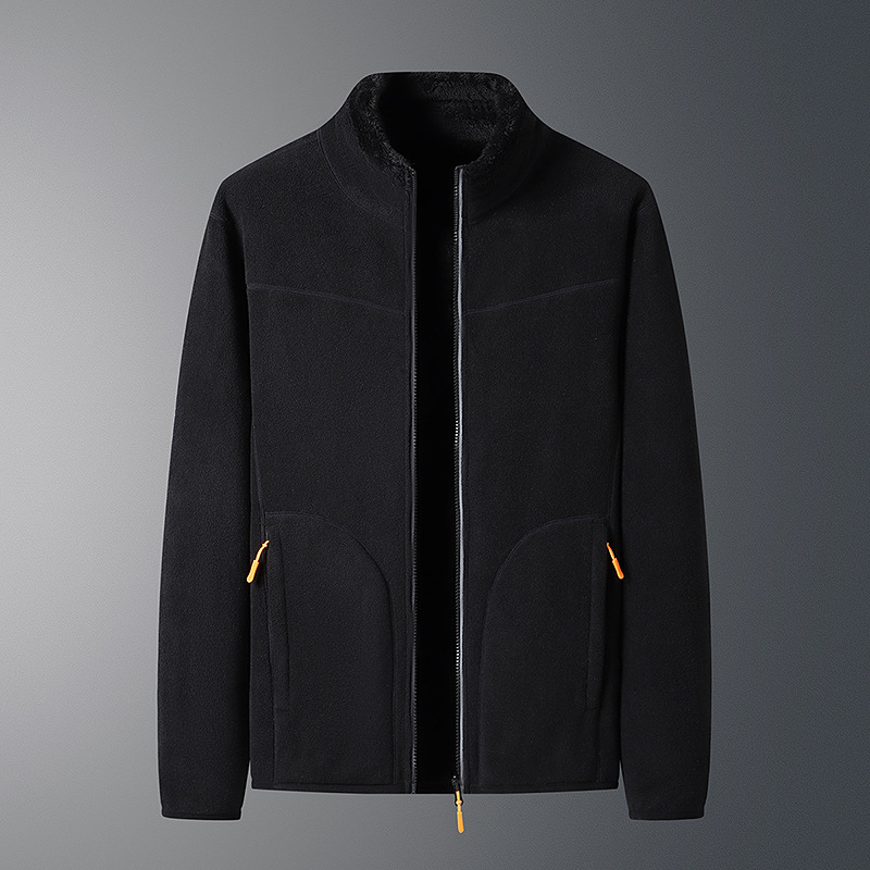 Fleece Vest Warm met Lange Mouwen en Ritszakken