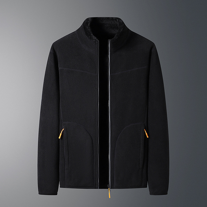 Fleece Vest Warm met Lange Mouwen en Ritszakken