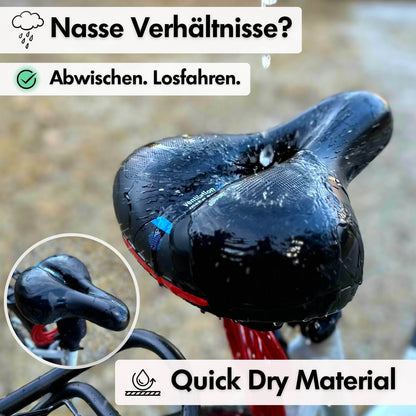 Ergonomisch Fietszadel met Gel-Demping - Comfortzadel voor Langere Fietstochten - Ademend en Drukverlagend - Universele Pasvorm
