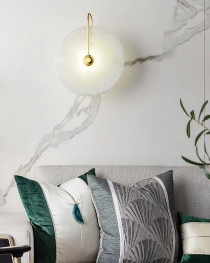 Ronde LED Wandlamp Acrylaat 20-25cm Zwart Goud Warm Licht Slaapkamer Hal