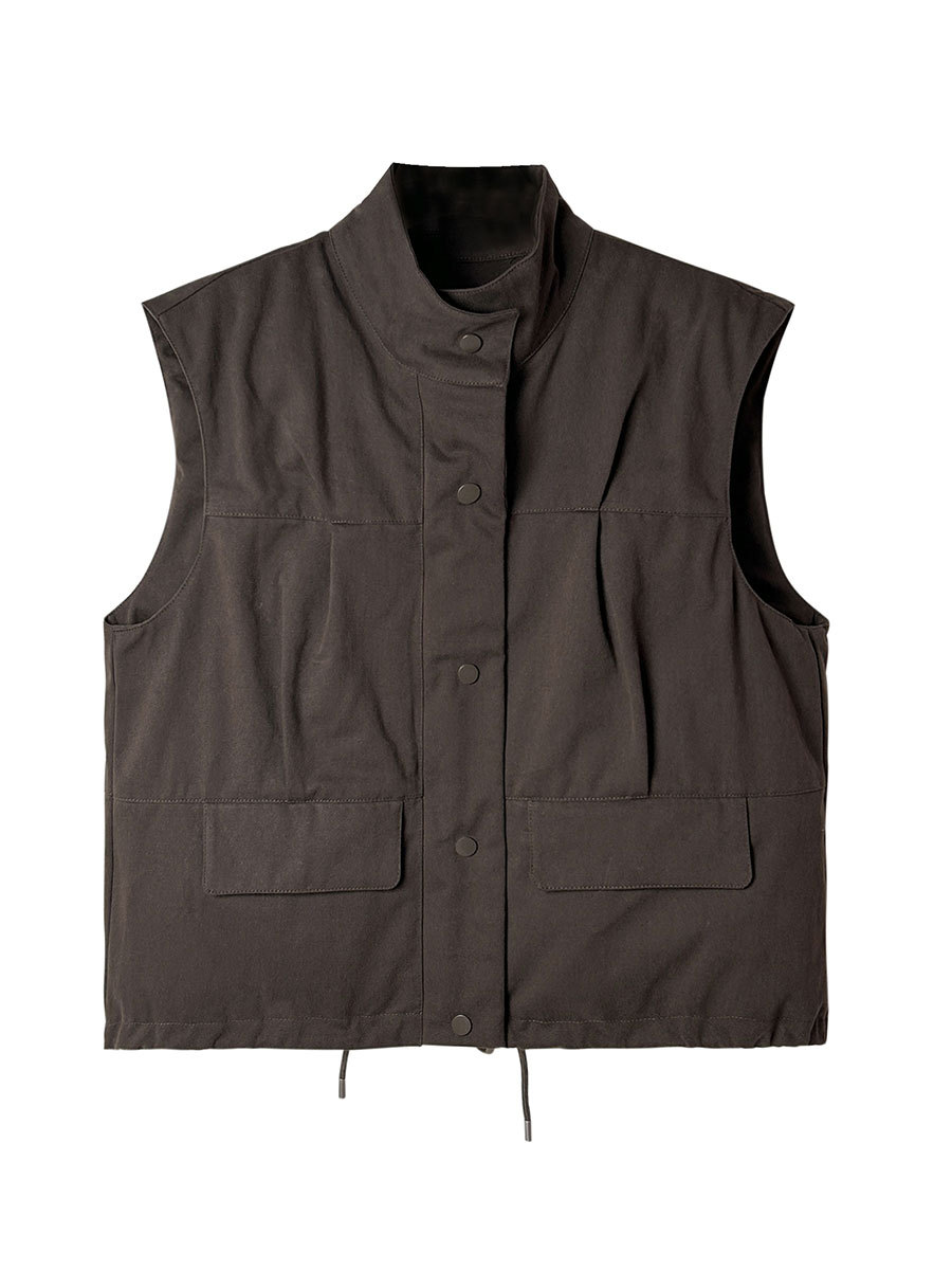 Donzen Vest Gewatteerd Comfortabel Warmer Voorjaarsjas