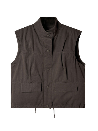 Donzen Vest Gewatteerd Comfortabel Warmer Voorjaarsjas