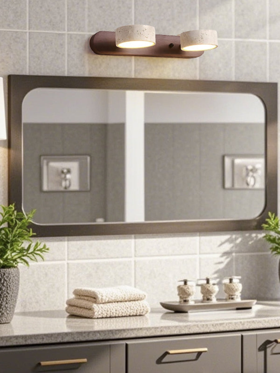 Wandlamp met meerdere lichtpunten natuursteen modern badkamerverlichting warmwit koelwit 2-3-4 lichts stenen armatuur