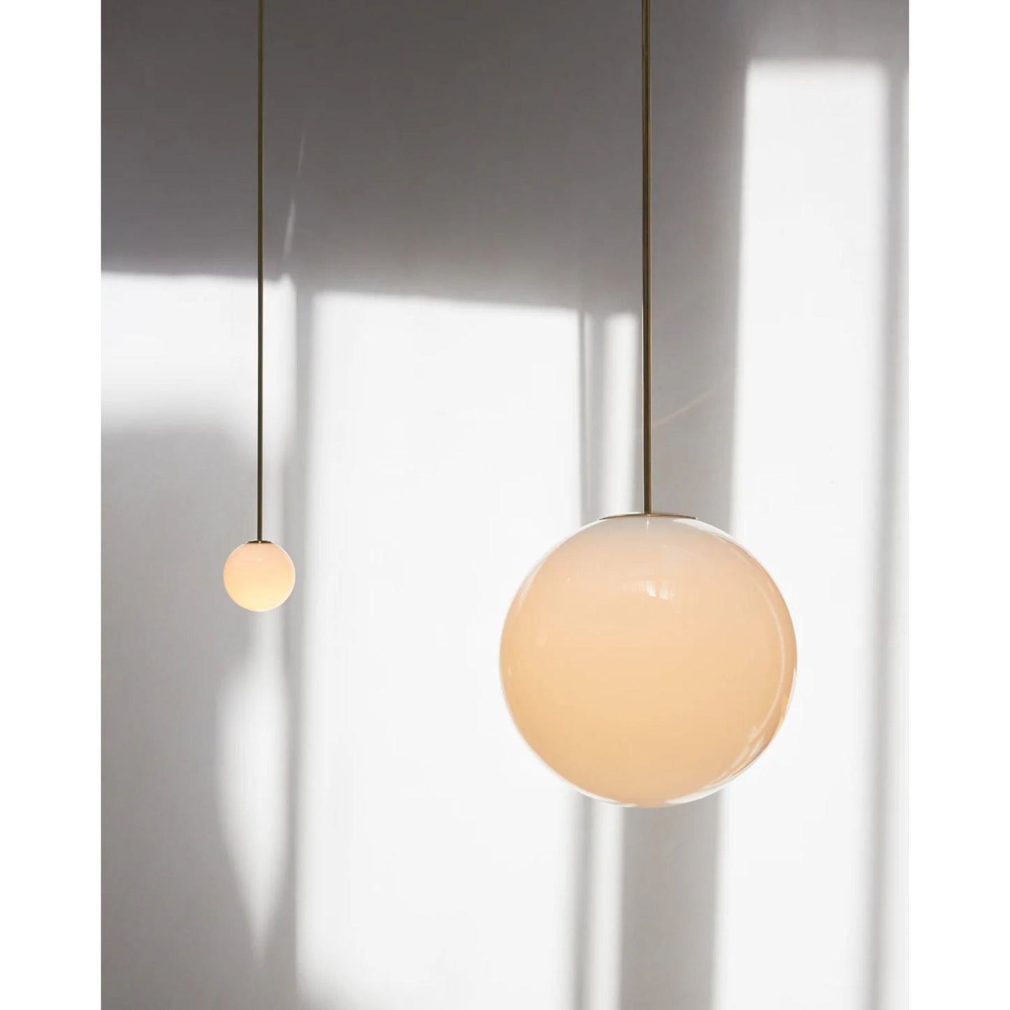Hanglamp Messing Melkglas Plafond Minimalistisch Modern Scandinavisch Hal Eettafel Nachtkastje