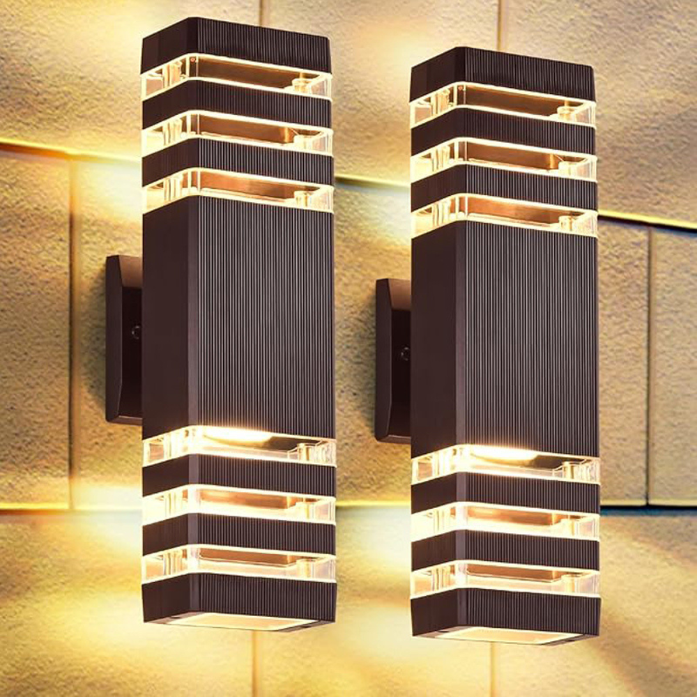 Buiten Wandlamp Up Down Gevelverlichting Waterdicht IP65 E27 Zwart