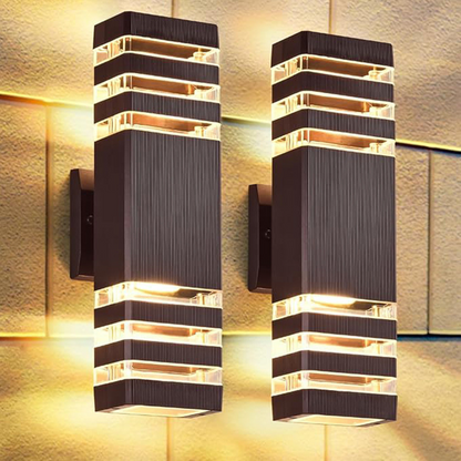Buiten Wandlamp Up Down Gevelverlichting Waterdicht IP65 E27 Zwart