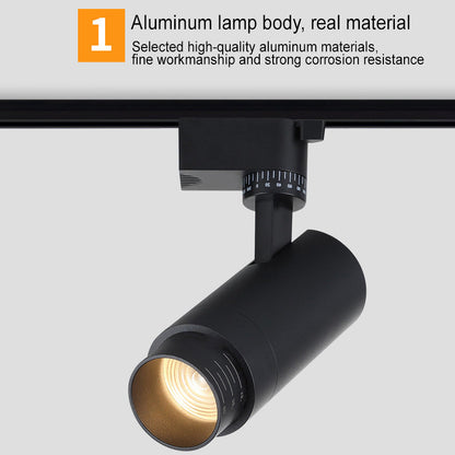 Railverlichting LED Aluminium Zwart Wit 3-5 Spots Woonkamer Keuken Hal Plafond Spotlamp Railspot Ingebouwde LED Dimbaar