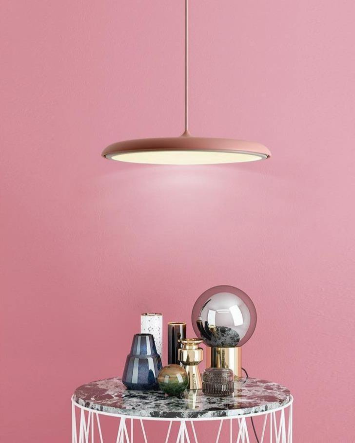 Ronde Hanglamp met Zachte Lichtverspreiding Zwart Grijs Groen Roze Wit Oranje ø25cm ø40cm Modern Scandinavisch Design voor Eetkamer Woonkamer Werkplek