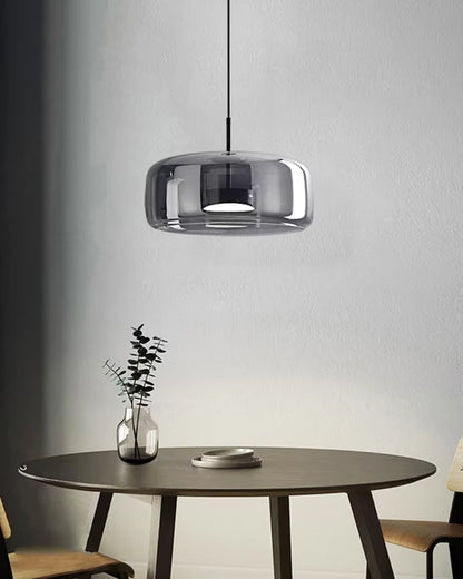 Hanglamp Rookglas met LED Verlichting Goud Zwart Amber Dimbaar Eetkamer | Scandinavische Glazen Plafondlamp Metalen Finish Keukeneiland Moderne Verlichting Woonkamer Design