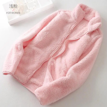 Sherpa Vest Zachte Hoge Kraag Ritssluiting Warm