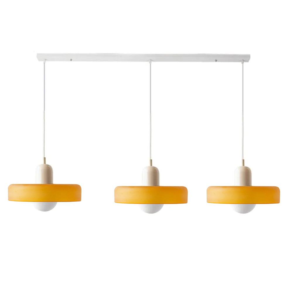 Luccon Triple Hanglamp Glas G9 Retro Kleuren Eettafel Woonkamer Design Verlichting Meerlamp