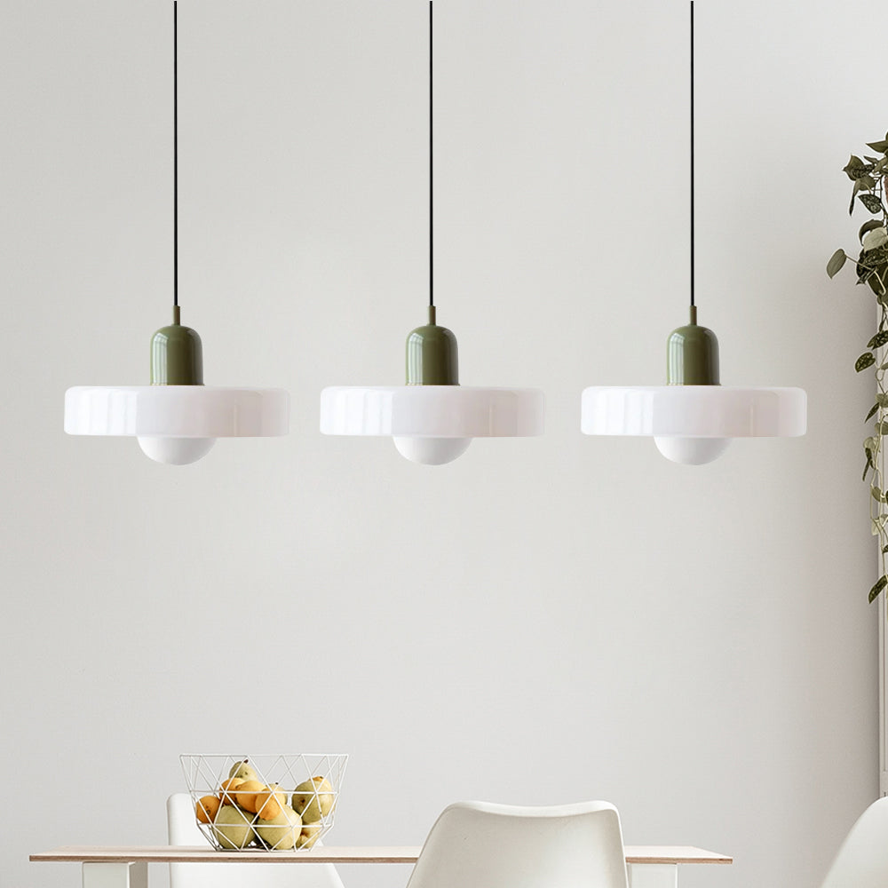Luccon Triple Hanglamp Glas G9 Retro Kleuren Eettafel Woonkamer Design Verlichting Meerlamp