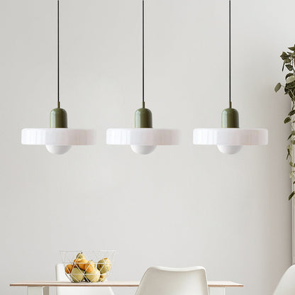 Luccon Triple Hanglamp Glas G9 Retro Kleuren Eettafel Woonkamer Design Verlichting Meerlamp