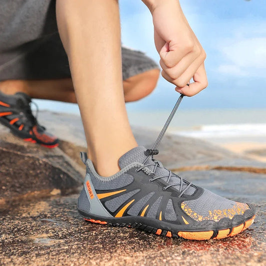 Vijfvingerige Waterschoenen Heren Ademend Sneldrogend Zwart Grijs Groen Strand Fitness Zwemmen Watersport