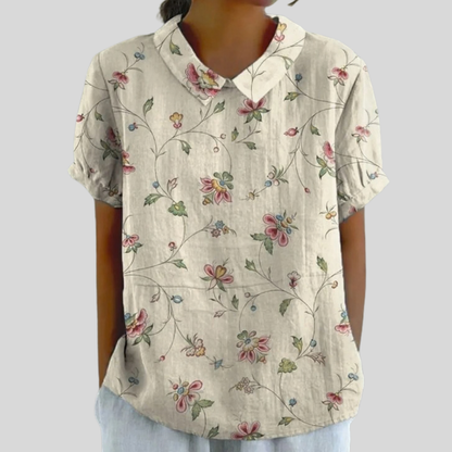 Dames Bloementop Comfortabel Elegant Model