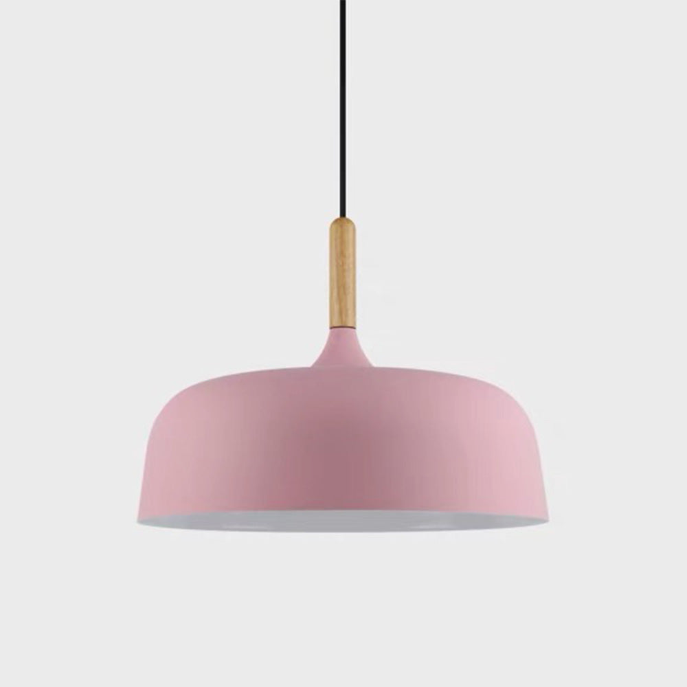 Hanglamp Aluminium Hout E27 Japandi Zwart Eettafel Woonkamer Minimalistisch Scandinavisch Design Verlichting