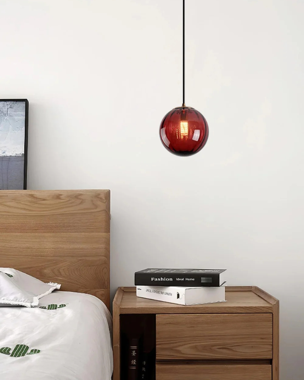 Handgeblazen glazen hanglamp bol met verstelbare kabel grijs blauw bruin rood groen amber 15x22cm 20x25cm sfeerlicht eetkamer woonkamer slaapkamer moderne design verlichting