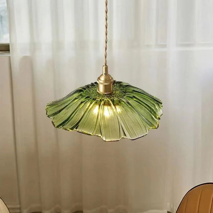 Sansoti | Cullivan Bloemvormige Hanglamp – Glazen Hanglamp met Gouden Fitting voor Woonkamer & Eetkamer