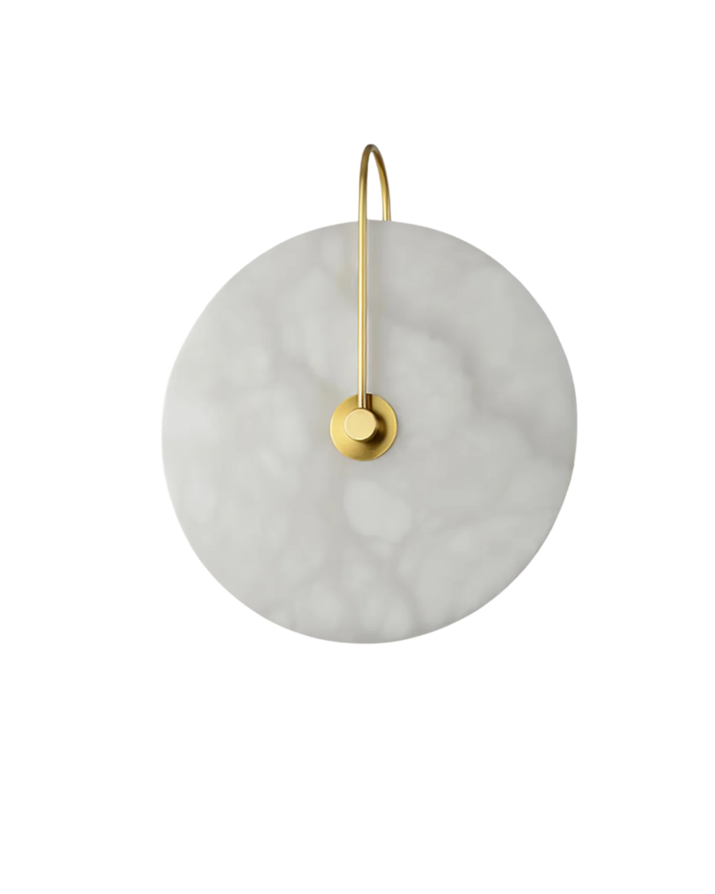 Ronde LED Wandlamp Acrylaat 20-25cm Zwart Goud Warm Licht Slaapkamer Hal