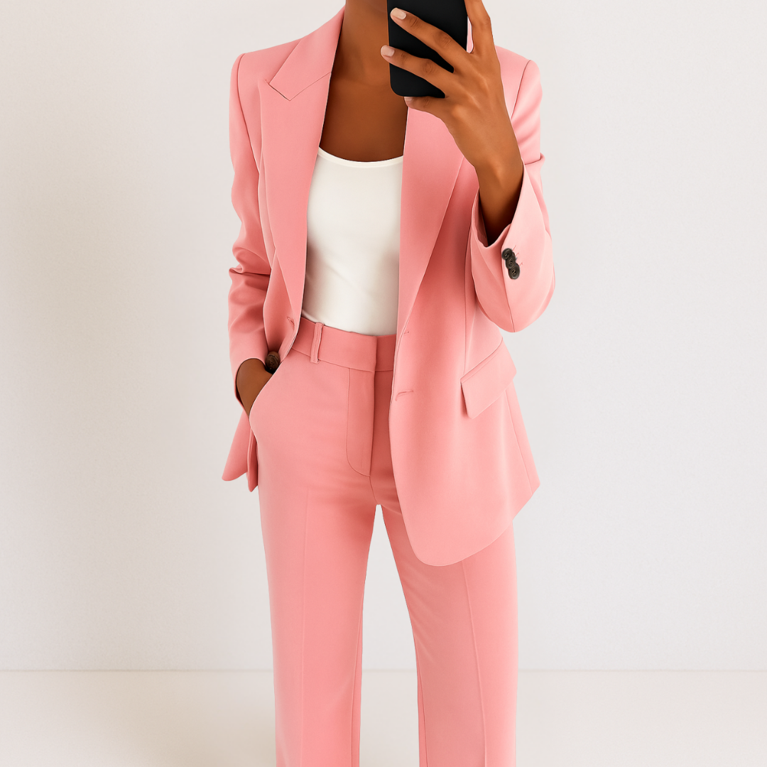 Dames Blazer Broek Set Tweedelig Kostuum
