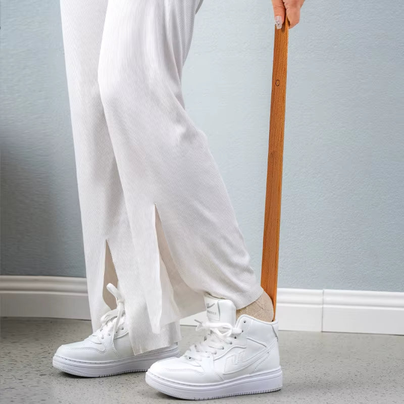 Extra Lange Schoenlepel van Hout (50 cm) – Ergonomisch Aantrekhulpmiddel