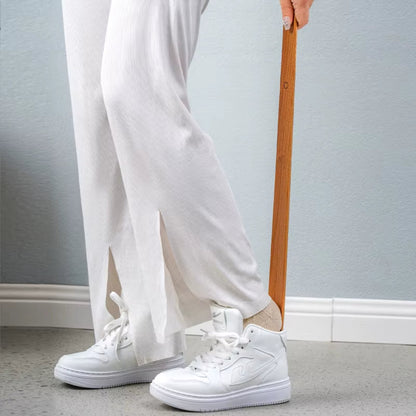 Schoenlepel Lang Ergonomisch Handvat Antislip Metaal Schoenen Aantrekken Rug