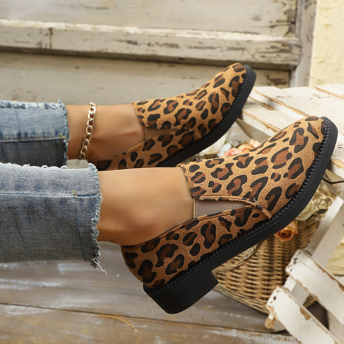 Dames Sneakers Panterprint Elegant Comfortabel