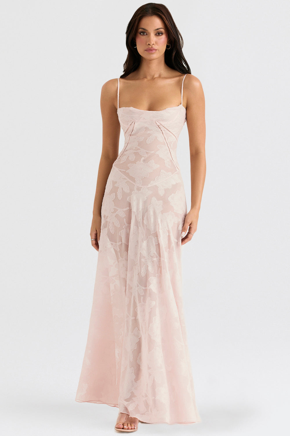 Elegante Maxi Jurk Geborduurd voor Vrouw - StudioMarella