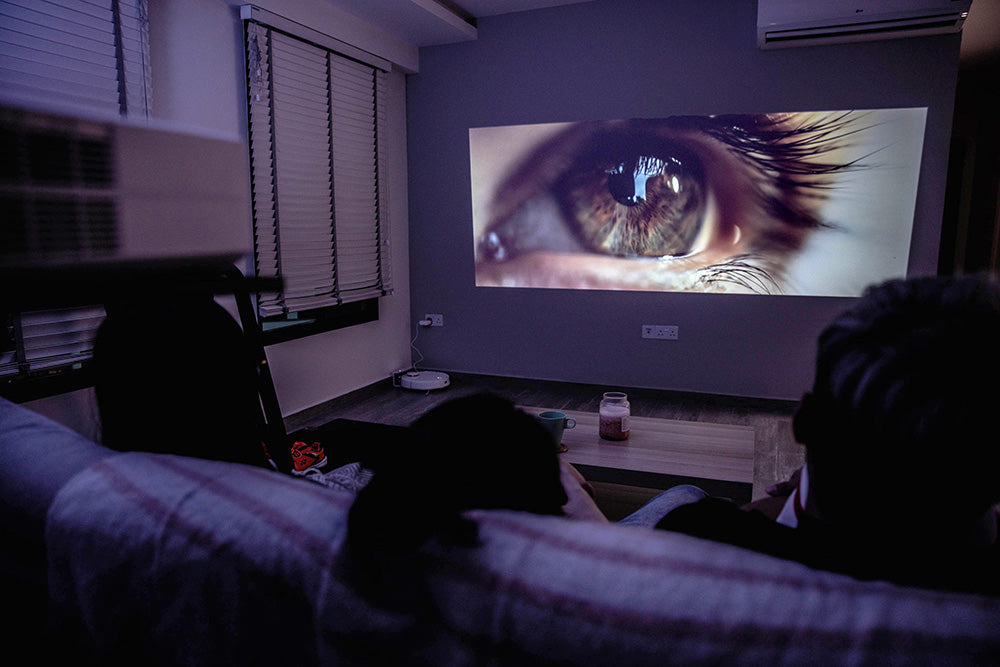 Compacte Mini-Beamer met LED-Projectie – Draagbaar Home Cinema Systeem voor Films en Series