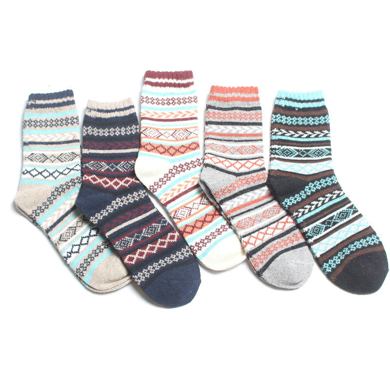 Dames Sokken 5-Pack Zacht Warme Winter Sokken Scandinavisch Design