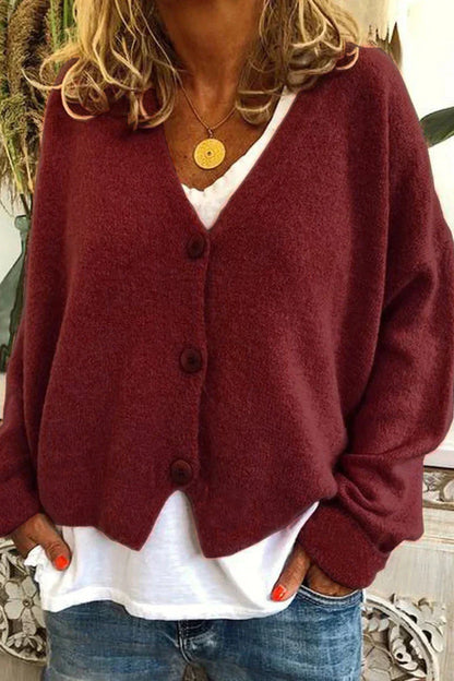 Dames Cardigan Gebreid Warm Comfortabel Klassiek