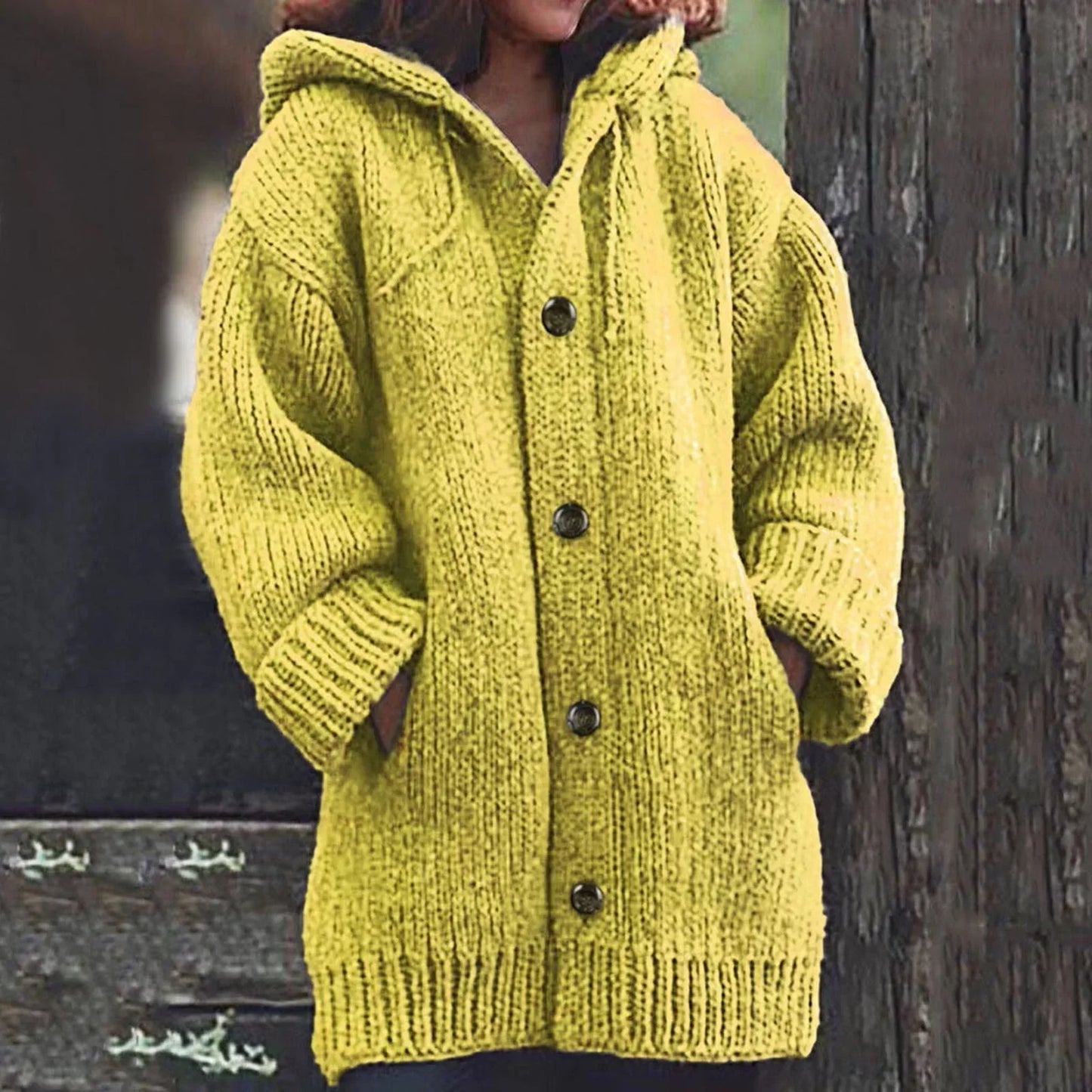 Waterdichte Parka Jas met Capuchon Lange Leren Look