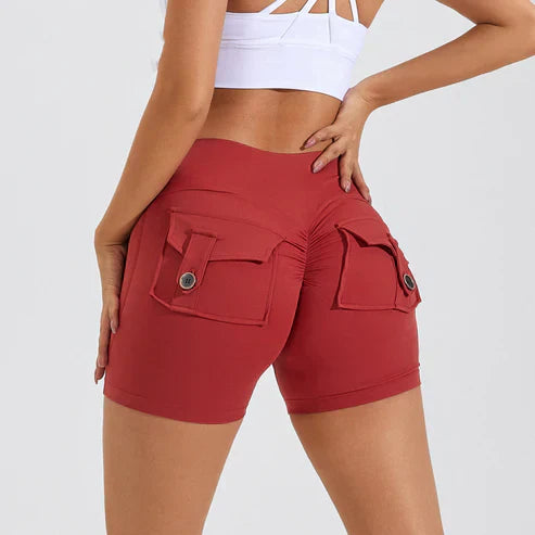 Vrouwenshorts Hoge Taille Heupverhogend Slank