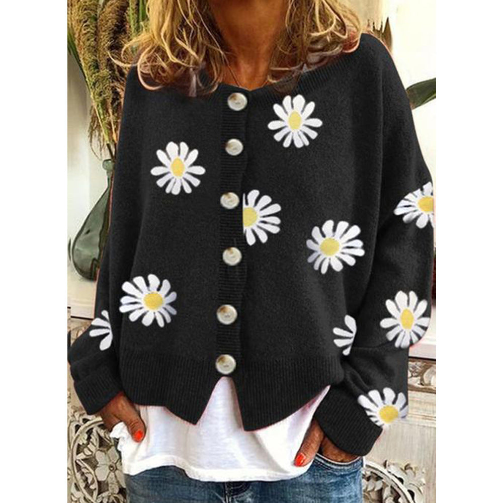 Dames Vest Gebreid Bloemenpatroon Roze → Gebreid Dames Vest Roze Bloemenpatroon