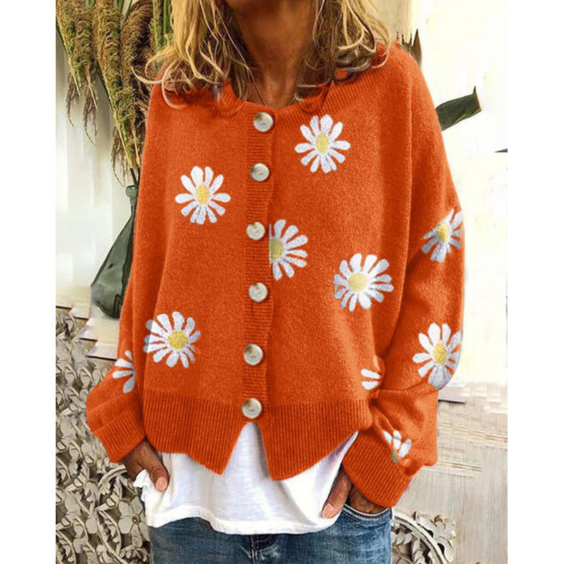 Dames Vest Gebreid Bloemenpatroon Roze → Gebreid Dames Vest Roze Bloemenpatroon