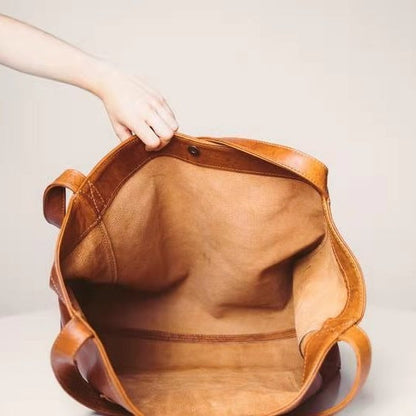 Grote Leren Dames Tote Tas Faux Leer Shopper