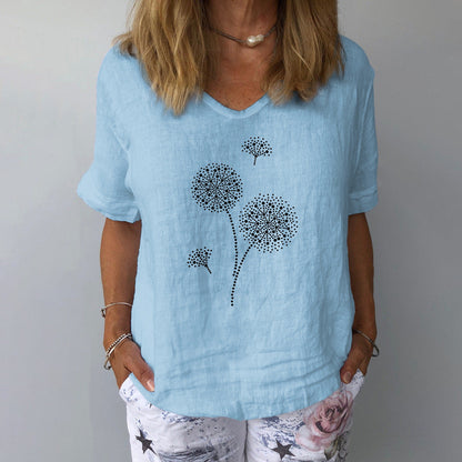 Zonnebloem Blouse Lente Zomer Vrouwen