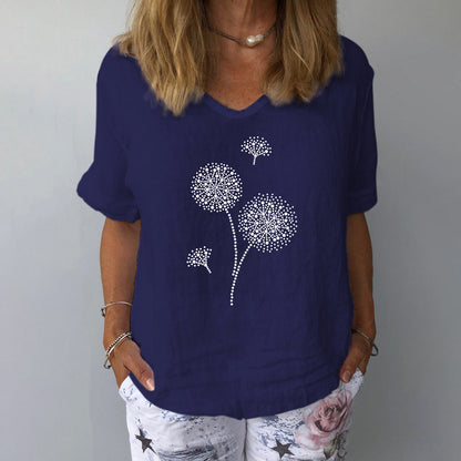 Zonnebloem Blouse Lente Zomer Vrouwen