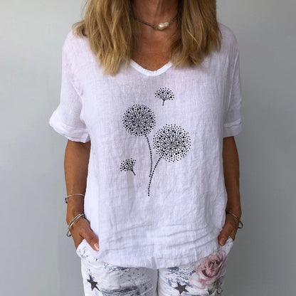 Zonnebloem Blouse Lente Zomer Vrouwen