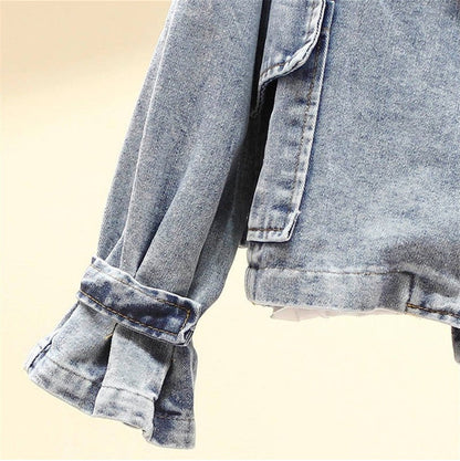 Dames Oversized Jeans Jas Vintage Look Modern Design