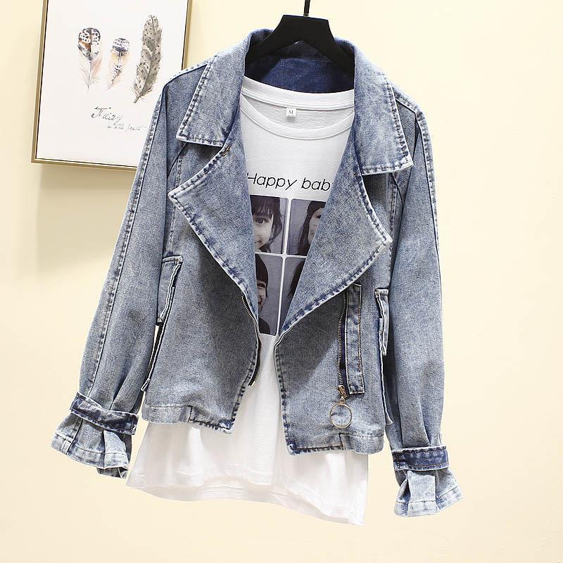 Dames Oversized Jeans Jas Vintage Look Modern Design