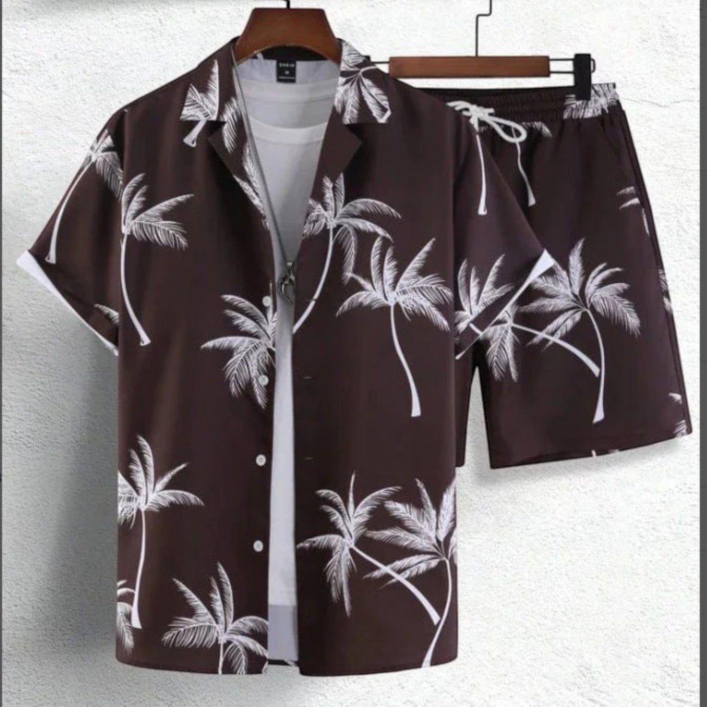 Heren Kleding Set: Tropicale Overhemd en Korte Broek