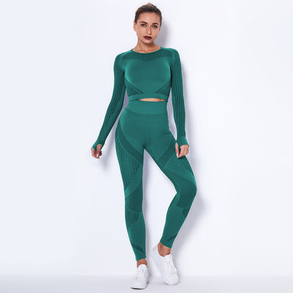 Dames Yoga Set Zacht Elastisch Lange Mouw
