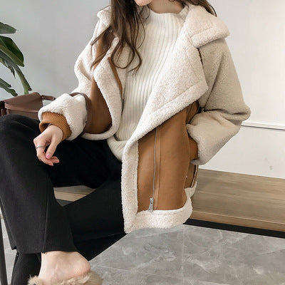 Dames Shearling Jas Warme Aviator Blyssa Leren Jas