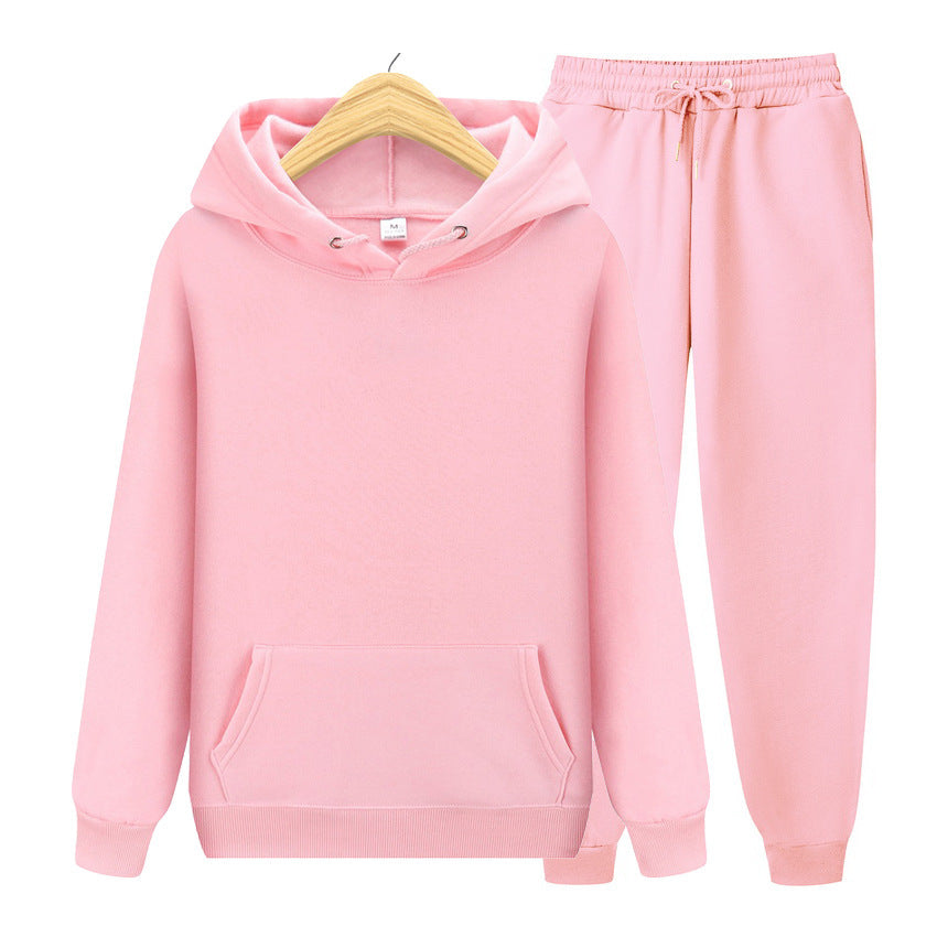 Dames Joggingbroek Set met Capuchon en Zak → Dames Joggingset Capuchonbroek met Zijzakken