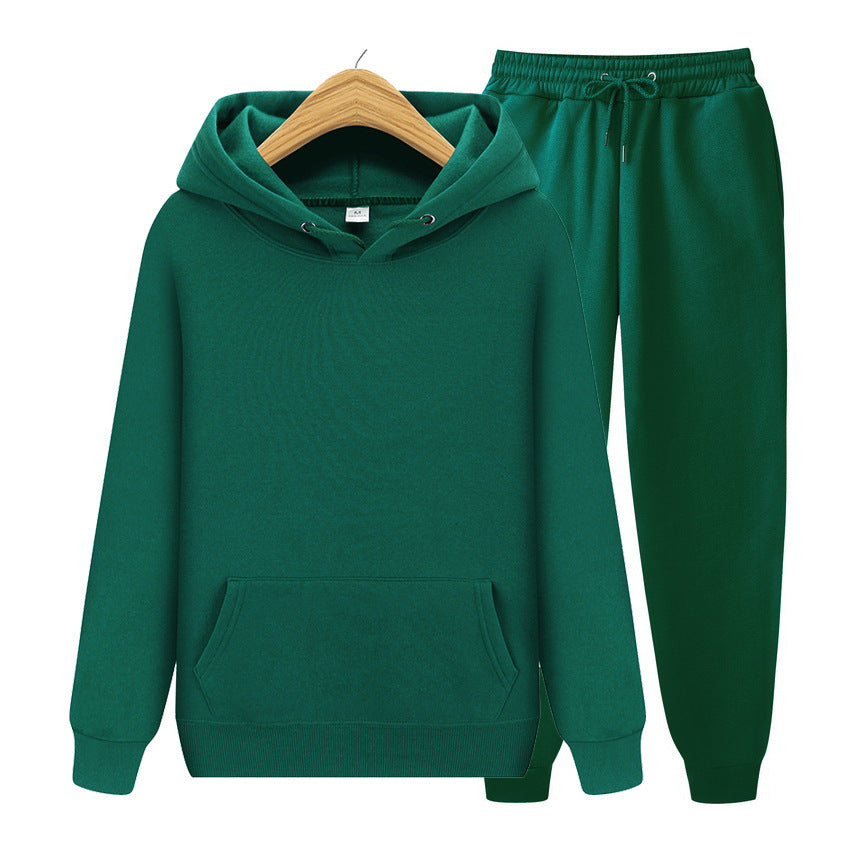 Dames Joggingbroek Set met Capuchon en Zak → Dames Joggingset Capuchonbroek met Zijzakken