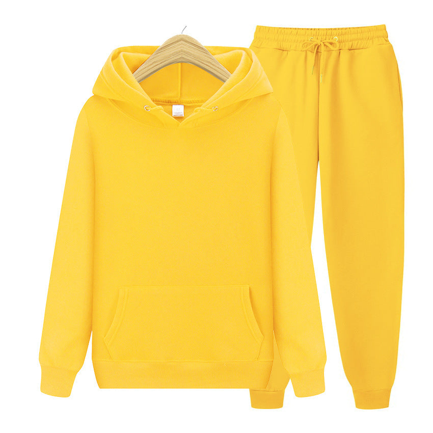 Dames Joggingbroek Set met Capuchon en Zak → Dames Joggingset Capuchonbroek met Zijzakken