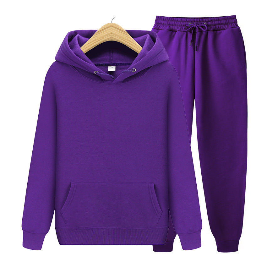 Dames Joggingbroek Set met Capuchon en Zak → Dames Joggingset Capuchonbroek met Zijzakken